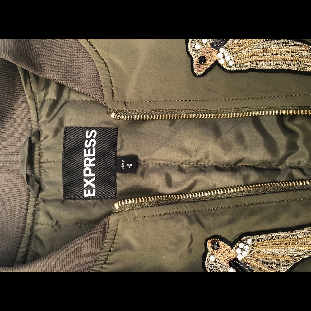 Express Embroidery Bomber Jacket - image 7